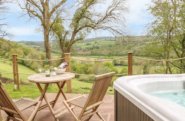 LITTLE SILVER OWL, romantic, with hot tub in High Bickington