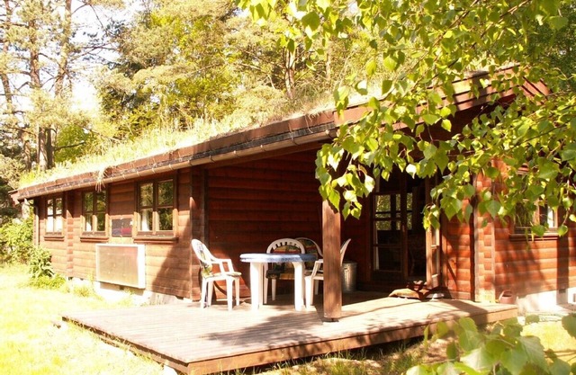 Log cabin on a 2000 m² nature estate, only5 km to the sea