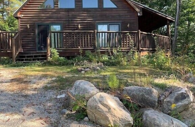 Log Sided Bridgton Home Close to Skiing and Lakes