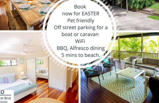 Long stays welcome. Pet friendly. Boat parking