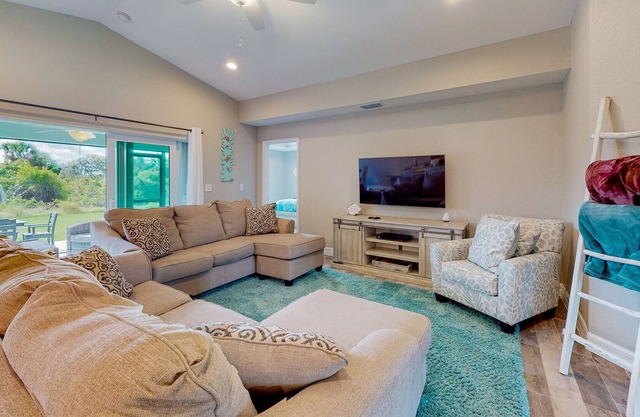 Lovely home near the area's beaches with a patio, grill, AC, and beach gear