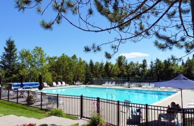 Lovely views from this slopeside, 1-Bedorom Bower House condo at Bromley