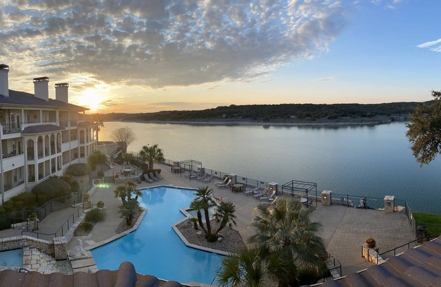 Luxury Lake Travis Waterfront Villa with Spectacular Main Lake & Sunset Views