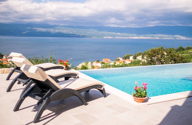 Luxury vacation apartment with private pool, sea view - TRAVELER Reiseburo Krk - ID 2112