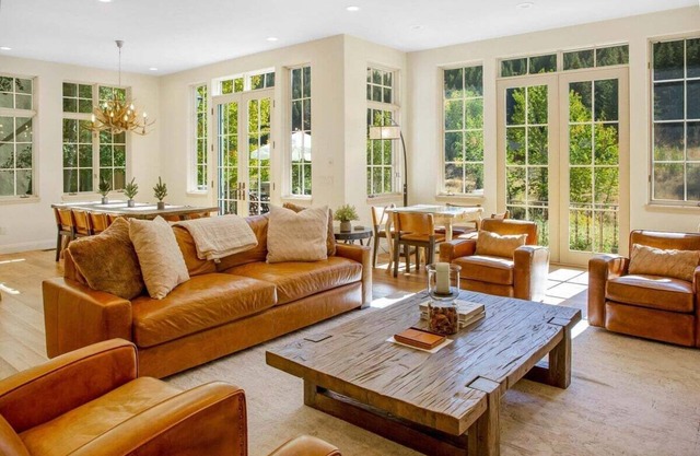 Luxury Warm Springs Riverfront Home | Walk to the Lift!