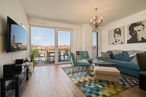 Müritz Utkiek - Apartment mit Seeblick & Balkon in der Hafenresidenz
