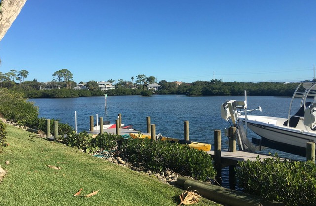 Mid-century Waterfront Home with pool