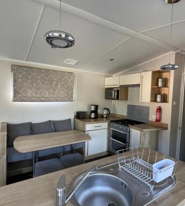 Mobilhome 6 pers - terrasse & linge - Domaine de Kerlann