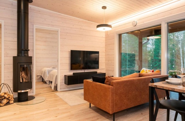 Modern 3BR Villa Retreat in Ruka with Private Sauna & Near Ski Slopes