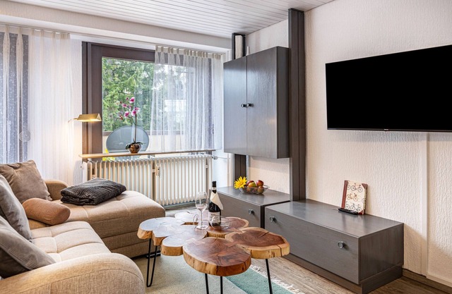 Modern Holiday Apartment “Luzia” with Pool, Sauna, Balcony & Wi-Fi