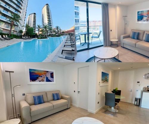 Modern Luxury Studio with Balcony Pool and Parking