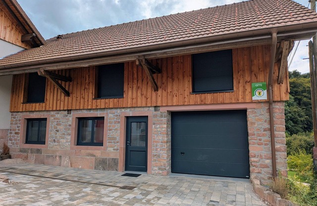 Modern renovated cottage with carport and ski storage in peaceful setting near the Vosges