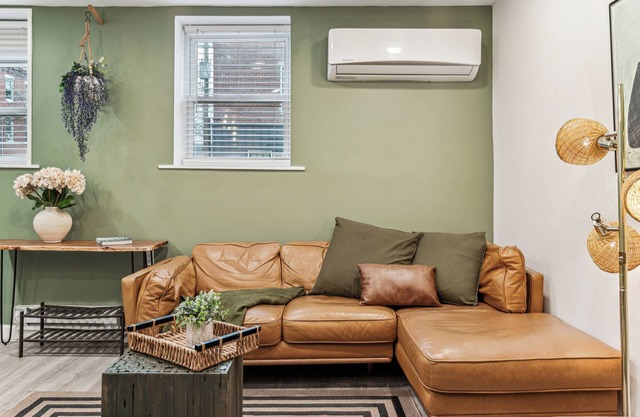 Modern Two Bedroom Family Retreat, Fireplace outside of Fishtown
