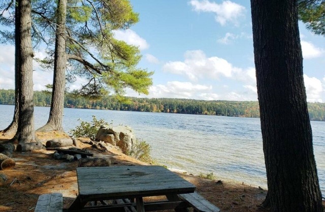 Moose Pond, Lake Front, sandbar swimming, plenty of space, Base of Pleasant Mt