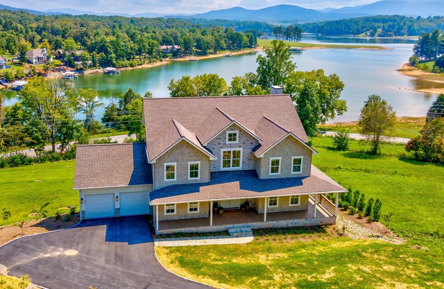 Mountain Lakeside Home w/2-Story Deck, Hot Tub, Fireplace & Firepit