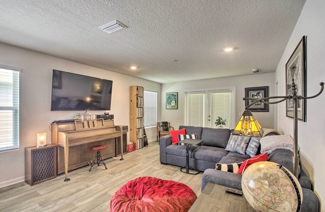 Musical Pensacola Home w/Fire Pit + Grill!