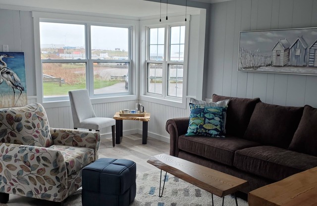 Newly renovated 2 bedroom house with view of the Souris Harbour & marina.