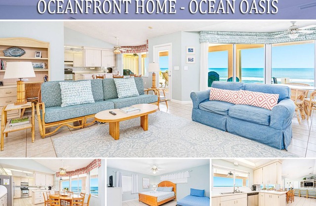 "Ocean Oasis" - Direct, Oceanfront Home -4BR/4BA