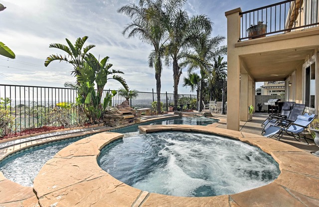 Ocean-View San Diego Home w/Pool, Patio & Hot Tub