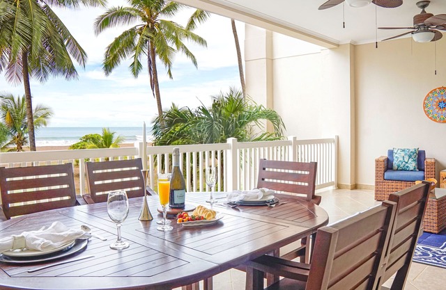 Oceanfront condo with amazing balcony, and beach access