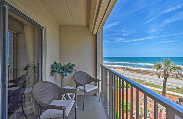 Oceanfront Ormond Beach Getaway w/Balcony!