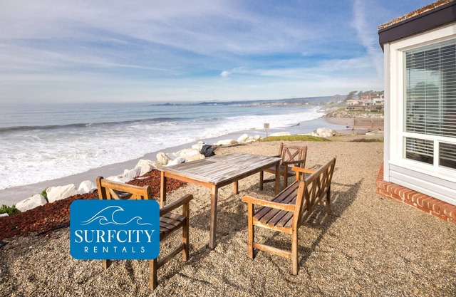 Oceanfront property offers 180 degree views!