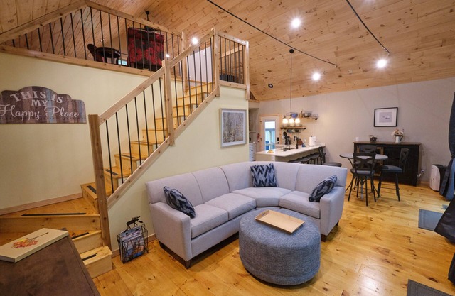 Our Neck of the Woods, Mears. A Modern Rustic Feel that is EV-friendly.
