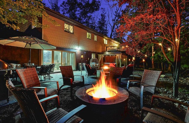 Outdoor Entertainment and Hot Tub Poconos Home!