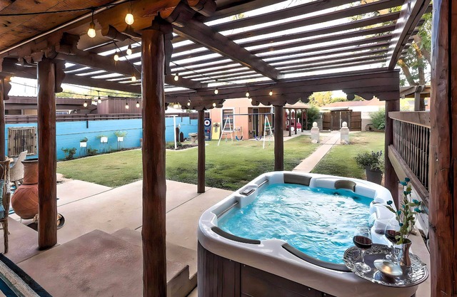 Pet-Friendly Clovis Home: Yard, Pergola & Hot Tub