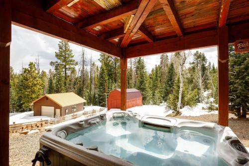 Pine View Cabin Retreat, Hot Tub, Walk Out Patio