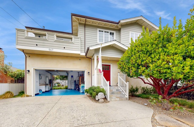 Pleasure Point Retreat | Hot Tub, Balcony Views & Game Room | Walk to Beach