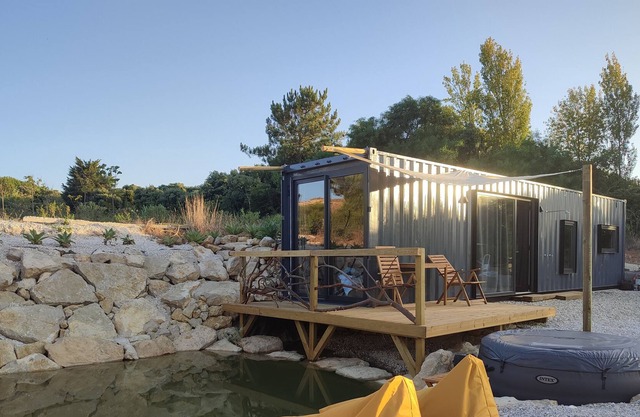 Poucopico is a Tiny House Surrounded by Nature With sea View and a Lake Sesimbra