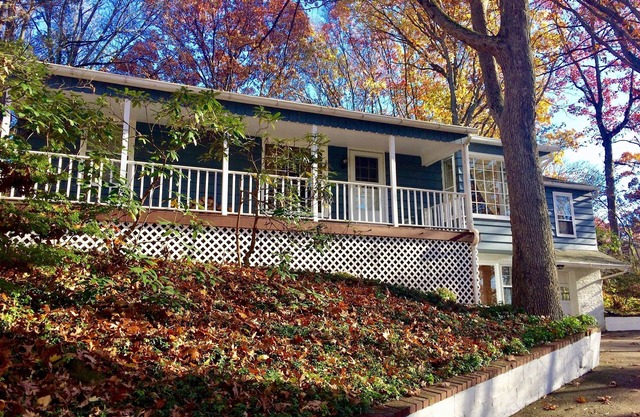 Private home in a peaceful setting close to town.