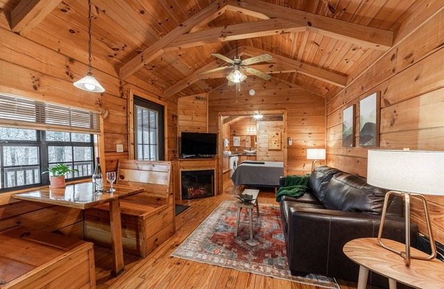 Private Log Cabin for Couples & Their Pets