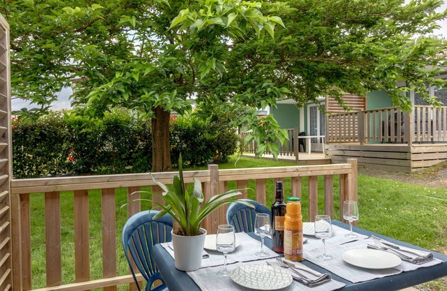 Property In A Holiday Village '4 - Gîte T2 Eco' with Shared Pool, Private Terrace and Shared Garden