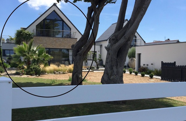 Rare Villa with Sea View and Heated Swimming Pool 250m from beach of Pors Carns