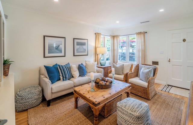 Refined Coastal Escape a Block from West Beach!
