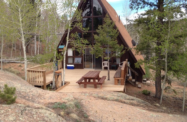 Relaxing Get Away A Frame Cabin in the Mountains from June-October