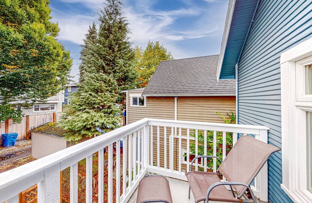 Renovated, dog-friendly duplex home with balcony - walk to Green Lake