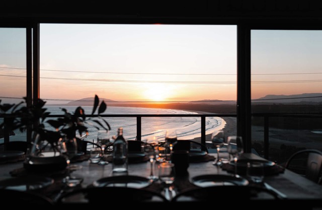 Retreat by the Sea – Coastal Escape with Cozy Spa & Panoramic Ocean Sunset Views