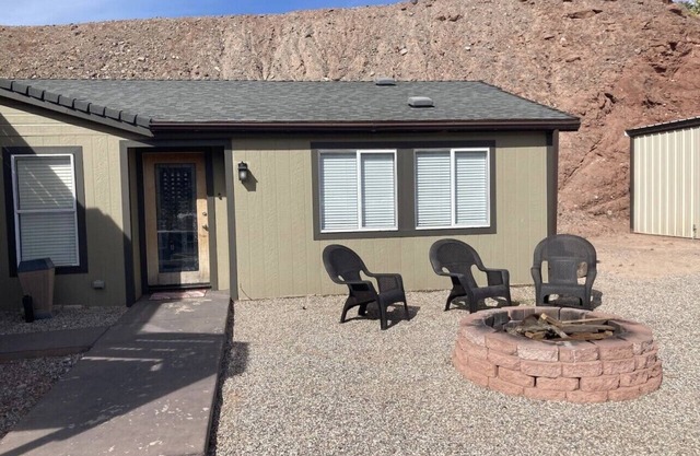 River house with desert view