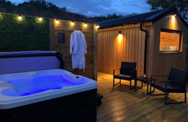 River Huts with Private Hot Tubs