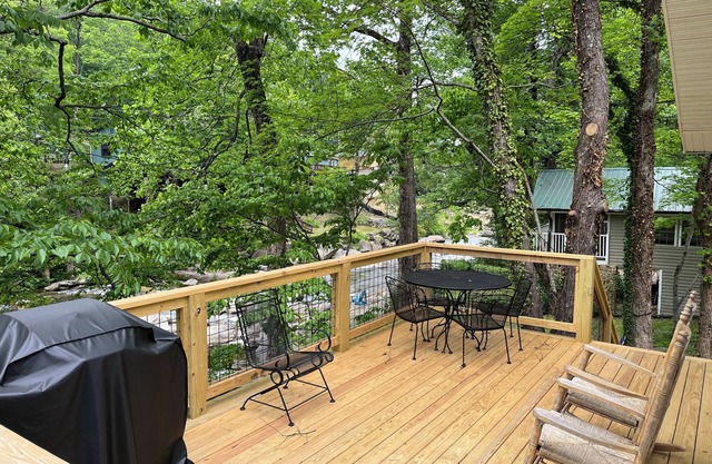 Riverfront cottage within walking distance to downtown Chimney Rock.