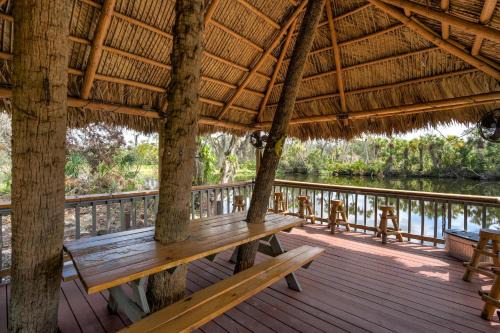 Riverside Luau Tiki Hut Fire Pit & Outdoor Fun
