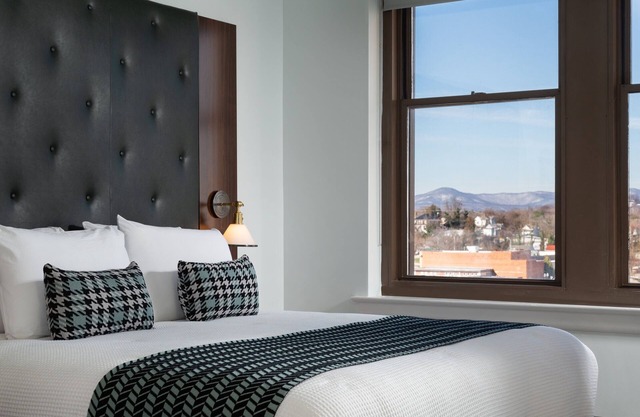Roll-in Shower, ADA Design, Boutique Hotel in Heart of Downtown Roanoke