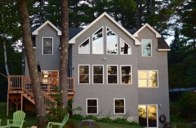 Sebago Lake Home with Sandy Beach