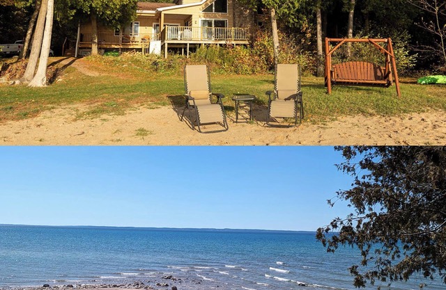 SEPT WEEKS OPEN 200' SUNSET BEACH MODERN HOUSE WIFI FIREPLACE PET FRIENDLY AC