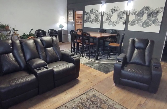 Spacious lodge with custom bunk rooms in prime Lake Area with ample parking.