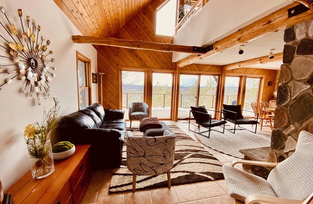 Spacious Log Cabin with Valley Views & ATV Trails Access