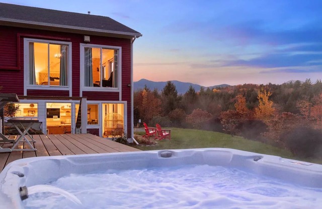Stowe Retreat w/Hot Tub & Mountain Views - Close to Skiing & Family-friendly